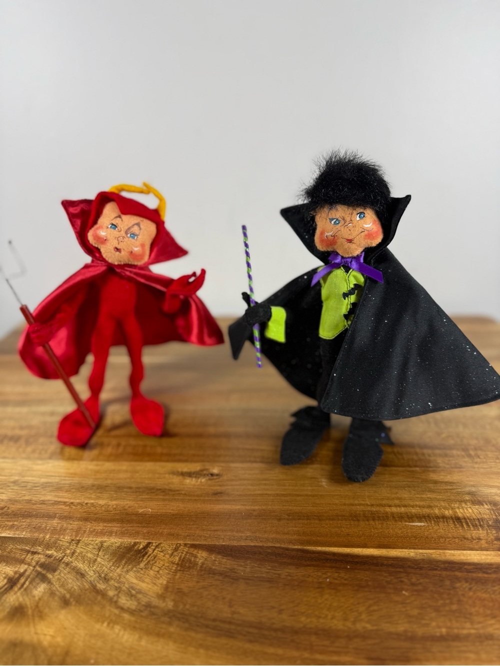 Annalee 2008 Devil Elf and 2009 Dracula Vampire